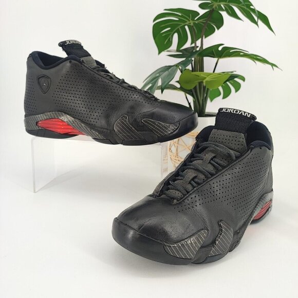 Nike Men's Air Jordan Retro 14 Se Ferrari Black Leather Sneaker Size 10 US